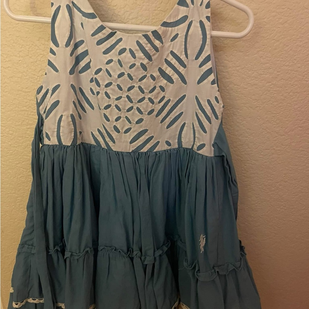 Well Dressed Wolf Blue and White snowflake dress